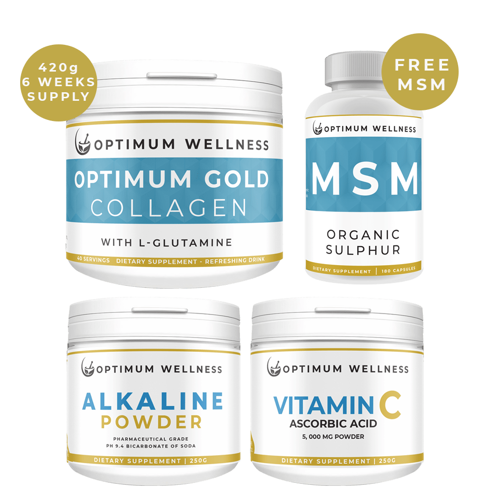 Optimum Gold Combo: Collagen, Alkalised Vitamin C and free MSM